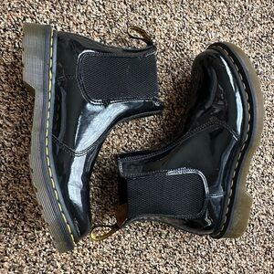 Dr. Marten’s Black Patent Leather Chelsea Boots